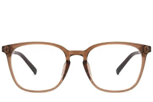 Lunettes rectangulaires marron TR90 #BS0620-0267