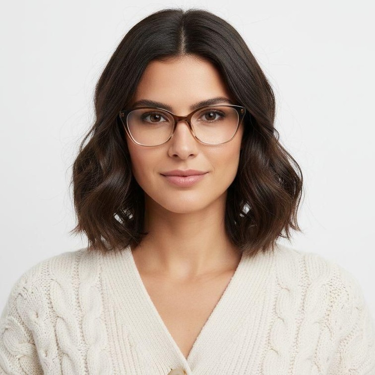 Butterfly Brown TR90 Glasses #BS0620-0270