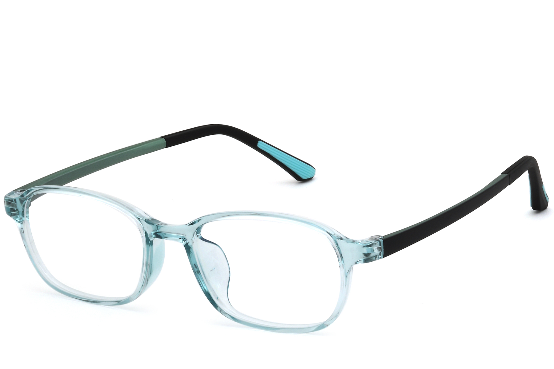 Rectangular Green TR90 Glasses #BS0620-0278