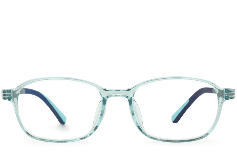 Rechteckige grüne TR90-Brille #BS0620-0278