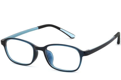 Lunettes rectangulaires bleues TR90 #BS0620-0280