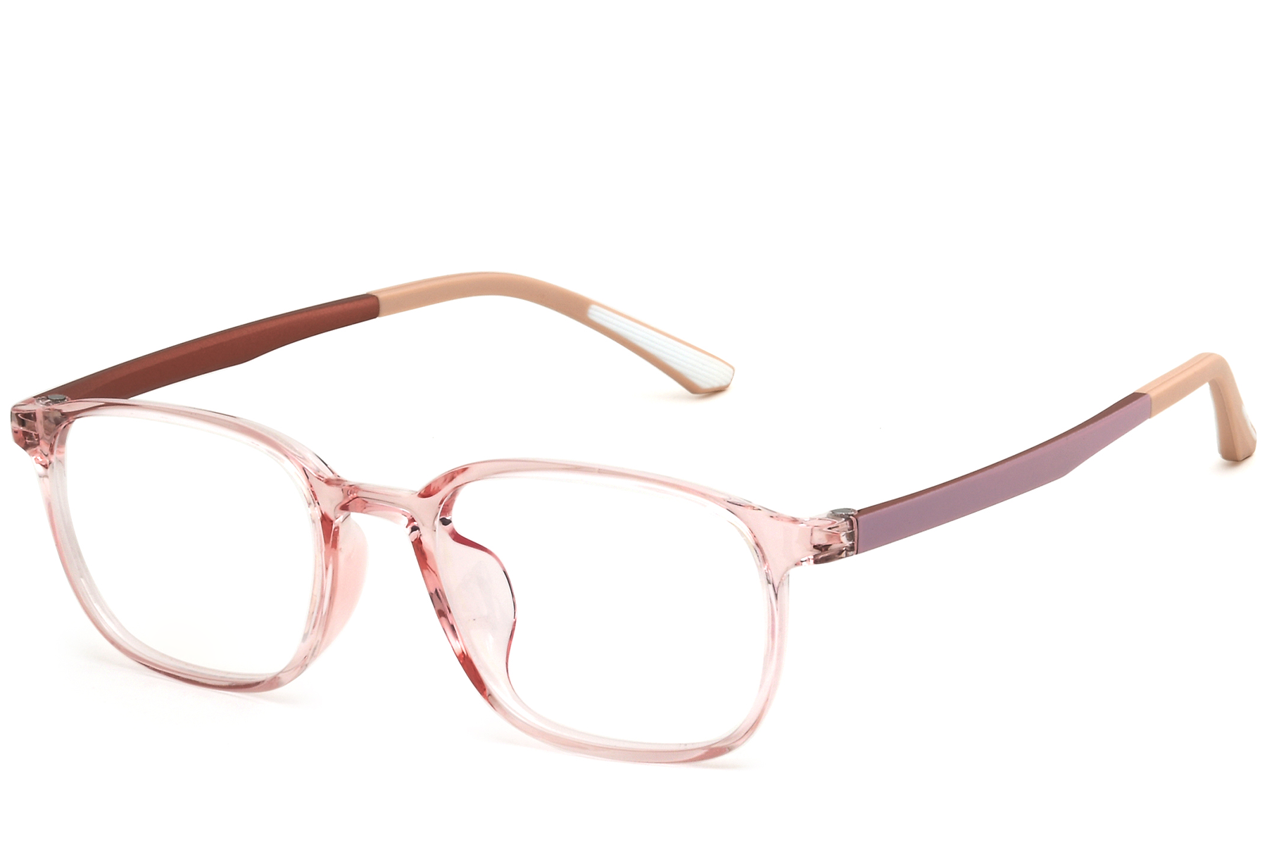 Rectangular Pink TR90 Glasses #BS0620-0281