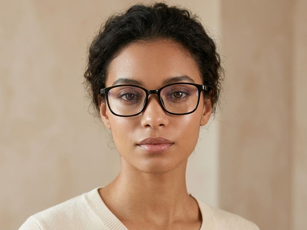 Rectangular Black TR90 Glasses #BS0620-0285
