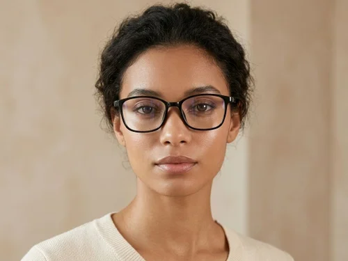 Lunettes rectangulaires noires TR90 #BS0620-0285