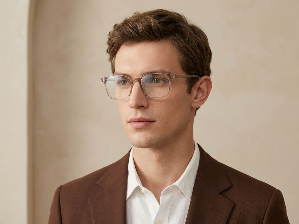 Gafas rectangulares grises TR90 #BS0620-0286