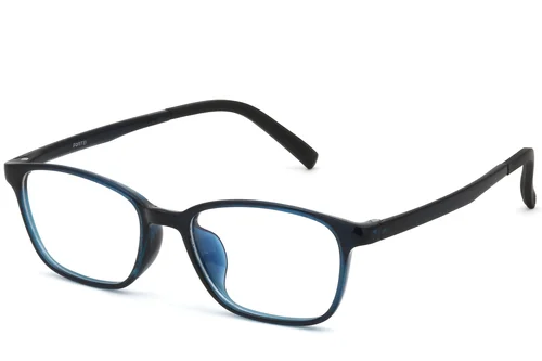 Lunettes rectangulaires bleues TR90 #BS0620-0287