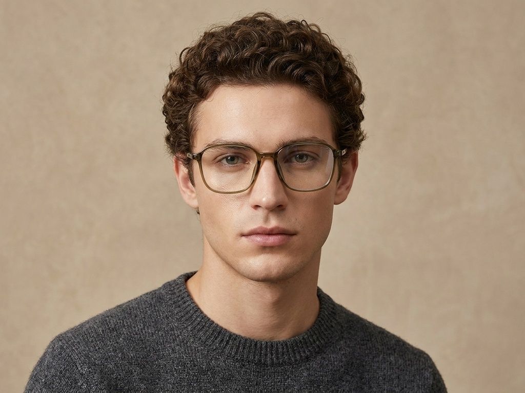 Rectangular Green TR90 Glasses #BS0620-0288