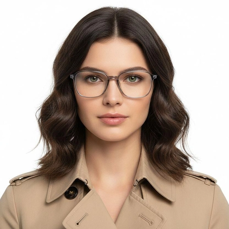 Rectangular Gray TR90 Glasses #BS0620-0289