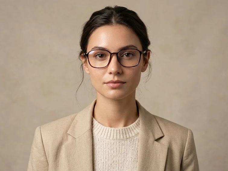 Rectangular Tortoiseshell TR90 Glasses #BS0620-0290