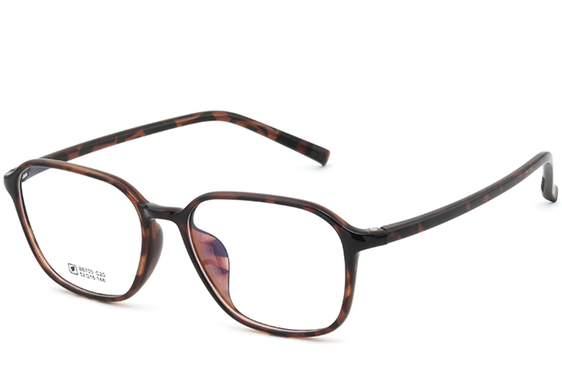 Rectangular Tortoiseshell TR90 Glasses #BS0620-0290