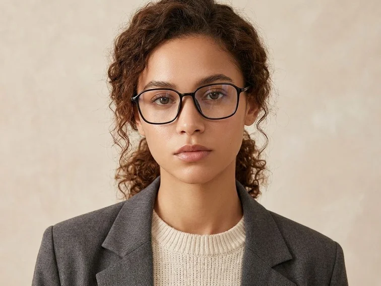 Gafas rectangulares grises TR90 #BS0620-0292
