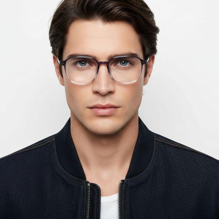 Rectangular Purple TR90 Glasses #BS0620-0294