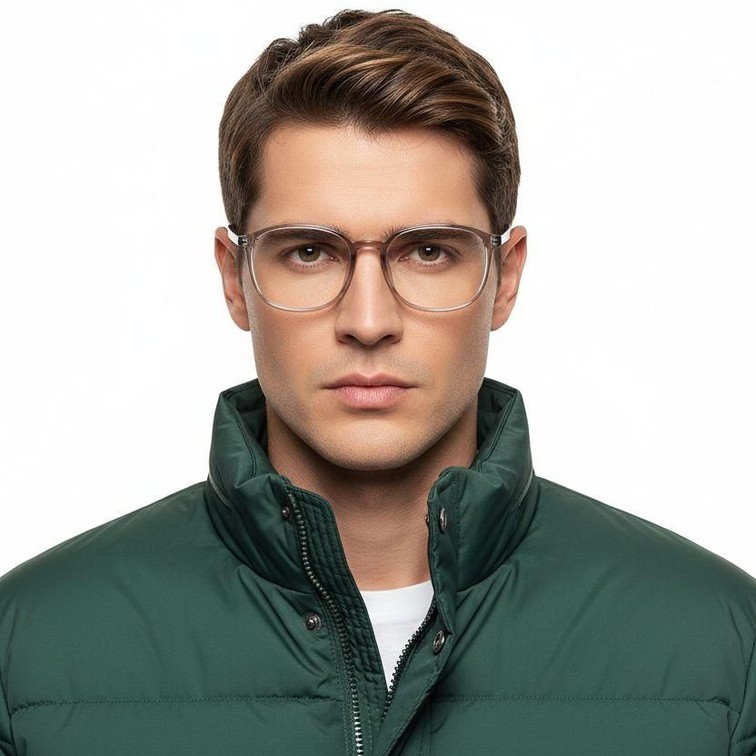 Rechteckige rosa TR90-Brille #BS0620-0295