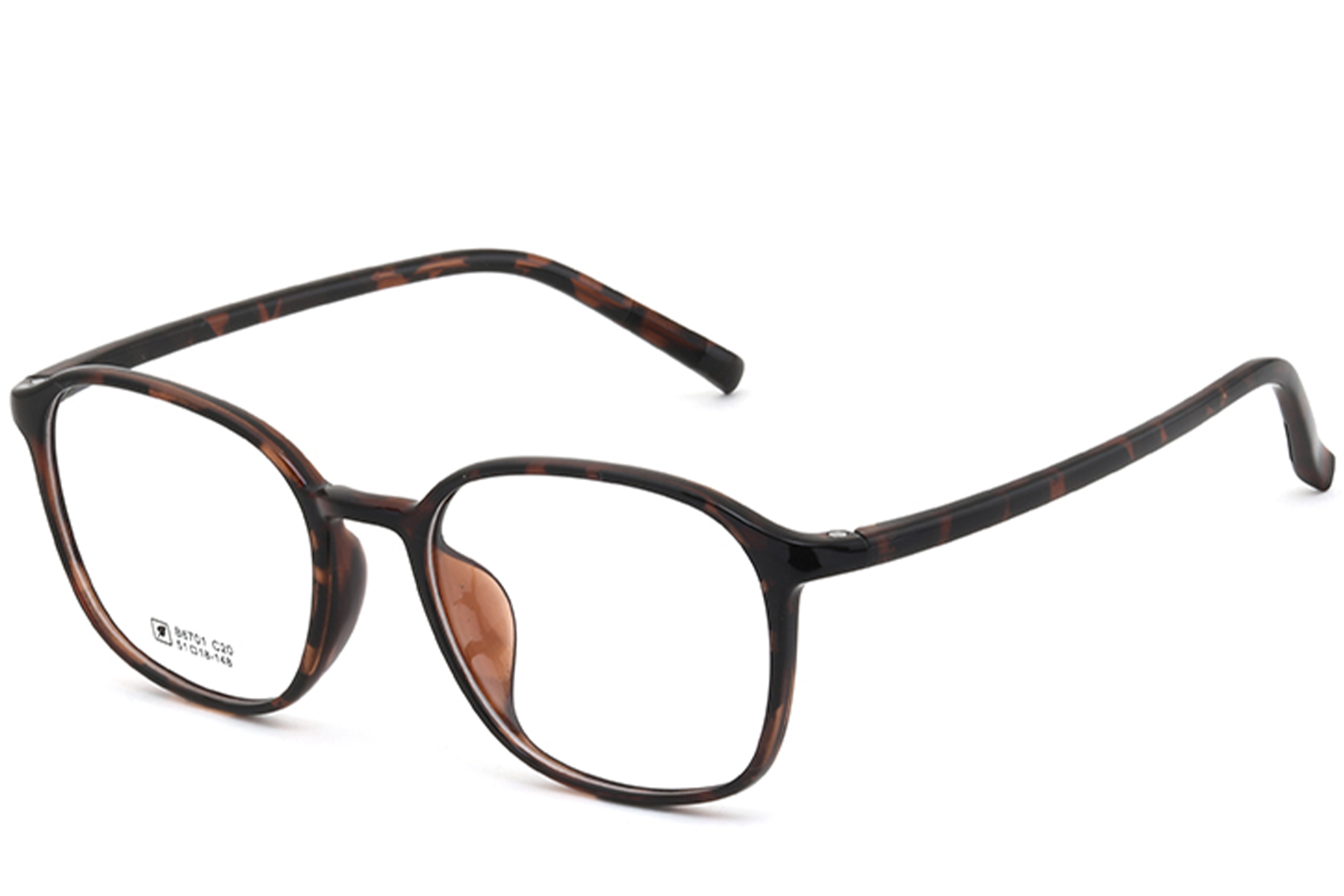 Rectangular Tortoiseshell TR90 Glasses #BS0620-0297
