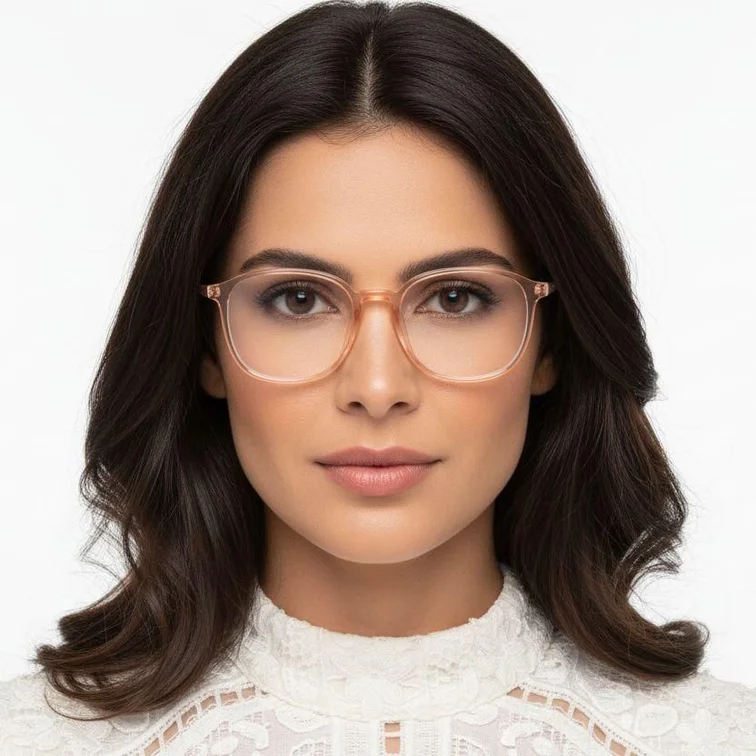 Rectangular Orange TR90 Glasses #BS0620-0298