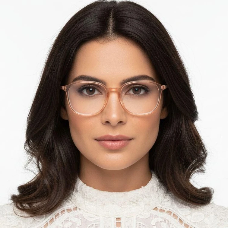 Rectangular Orange TR90 Glasses #BS0620-0298