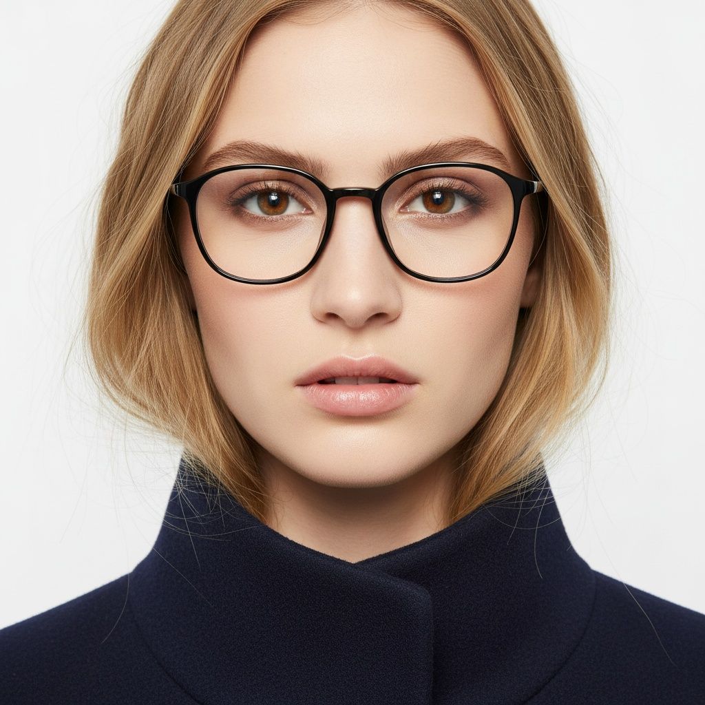 Occhiali rettangolari neri in TR90 #BS0620-0299