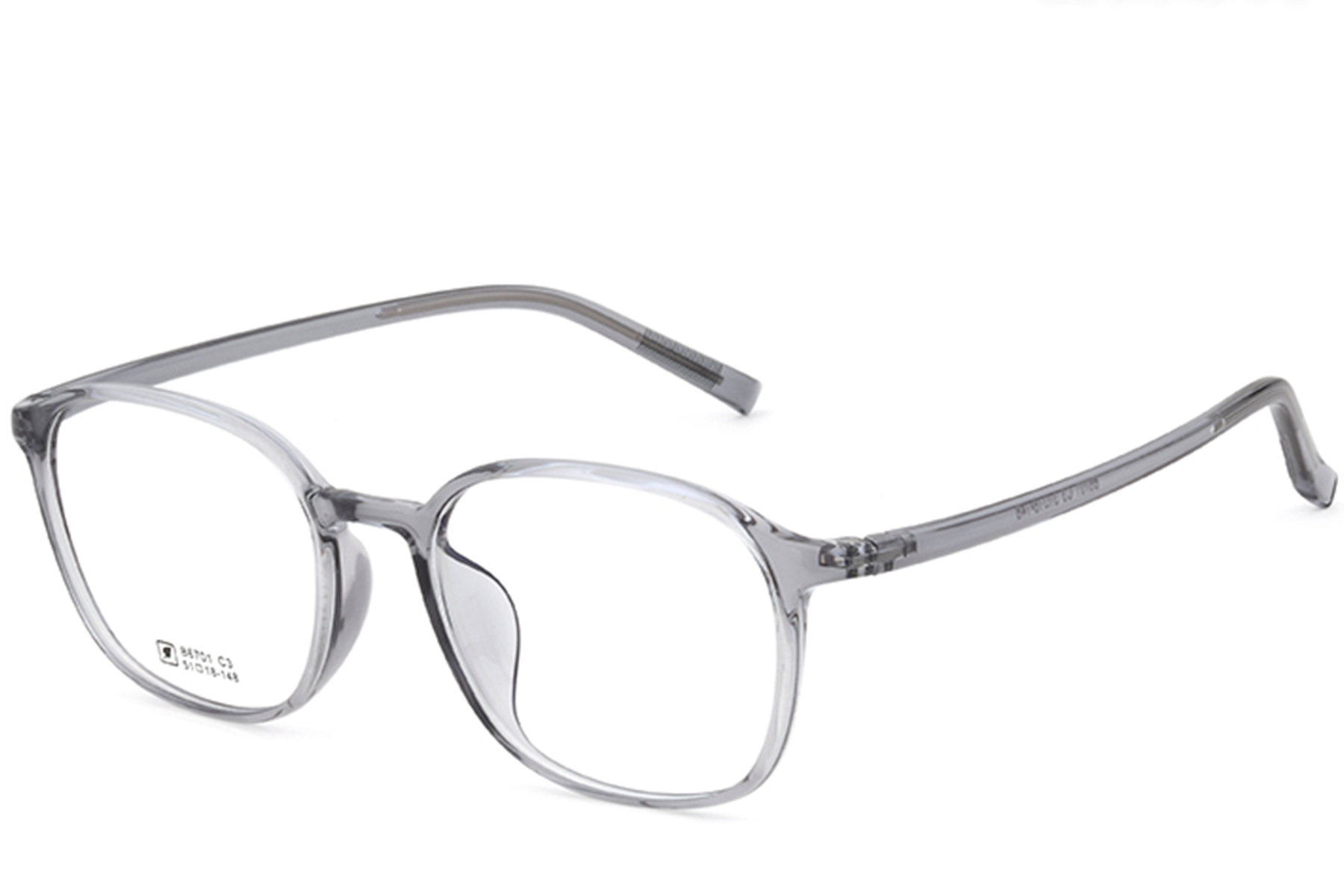 Rectangular Gray TR90 Glasses #BS0620-0299