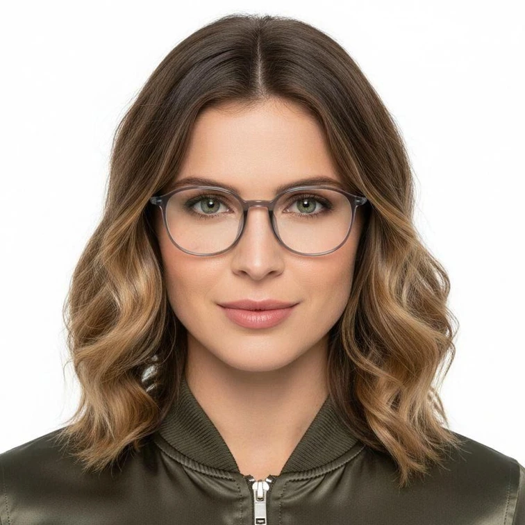 Rectangular Gray TR90 Glasses #BS0620-0300