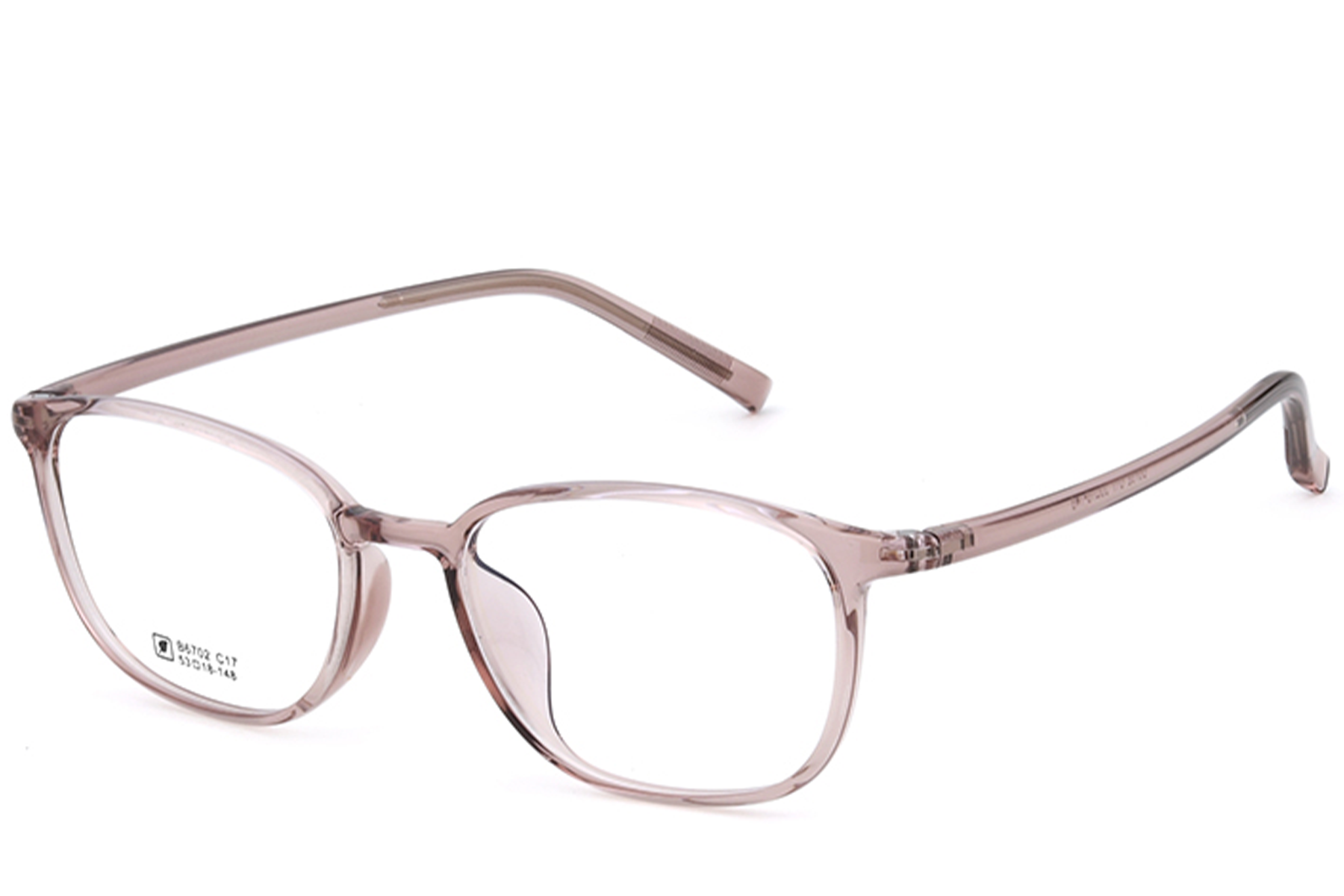 Rectangular Pink TR90 Glasses #BS0620-0303