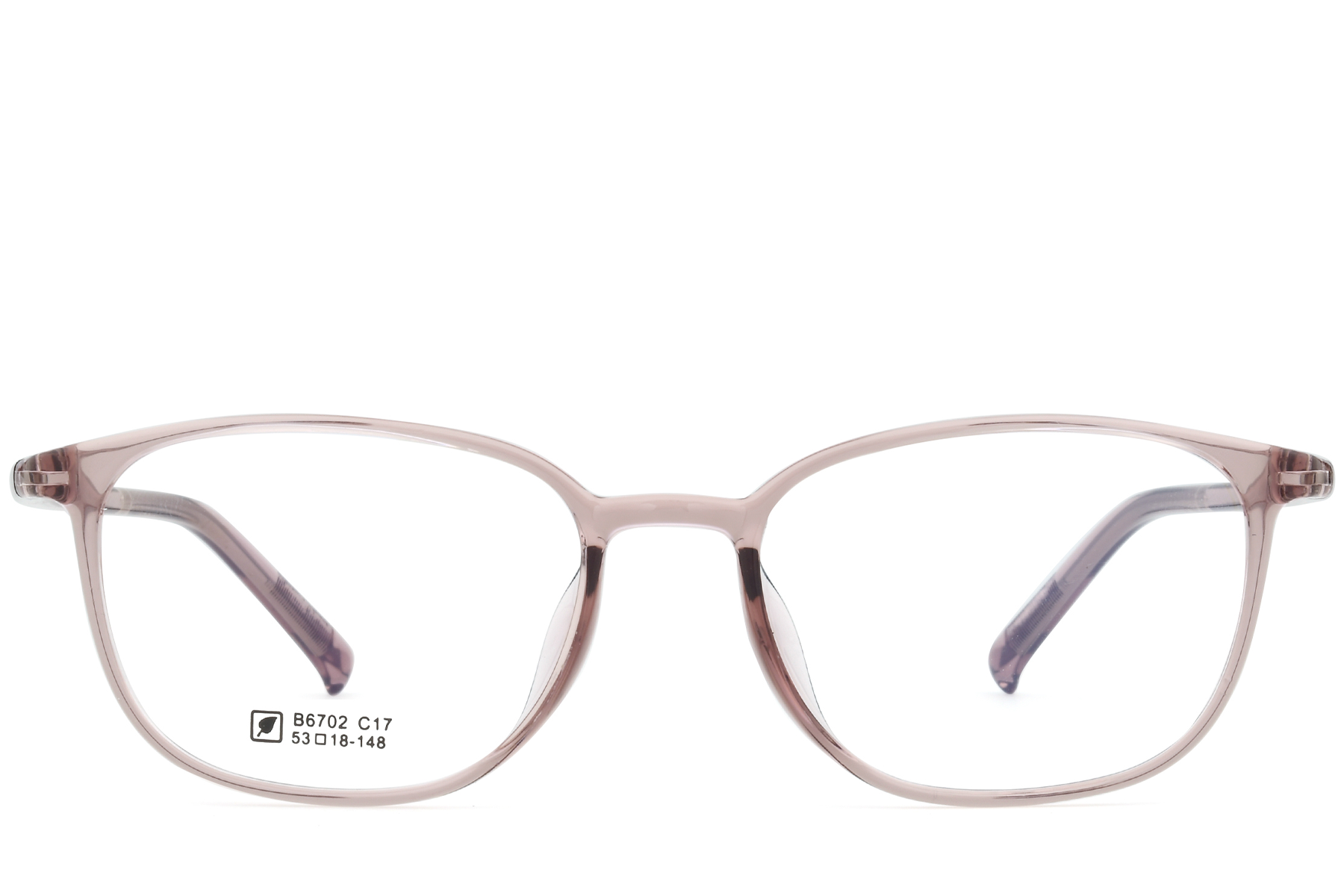 Rectangular Pink TR90 Glasses #BS0620-0303