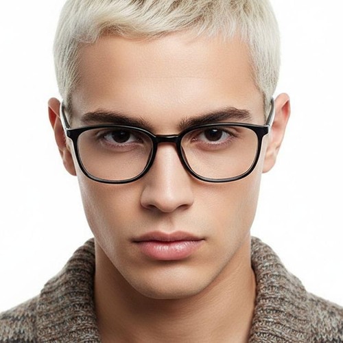 Rectangular Black TR90 Glasses #BS0620-0308