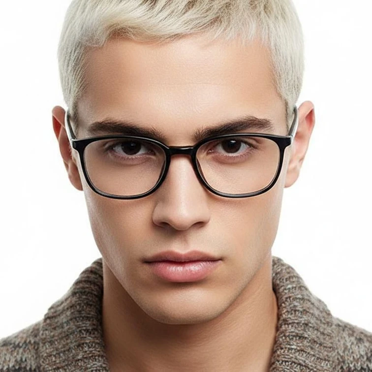 Rectangular Black TR90 Glasses #BS0620-0308
