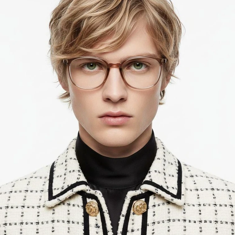 Oval Pink TR90 Glasses #BS0620-0309