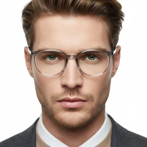 Lunettes ovales grises TR90 #BS0620-0310