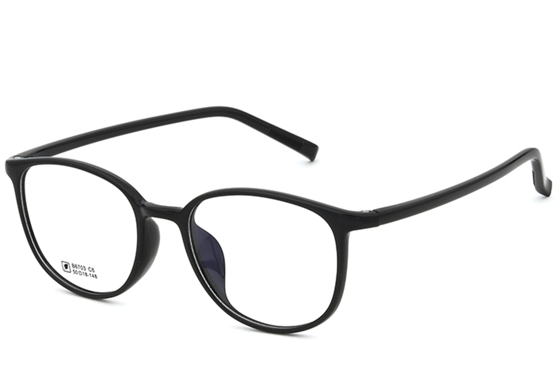 Oval Black TR90 Glasses #BS0620-0312