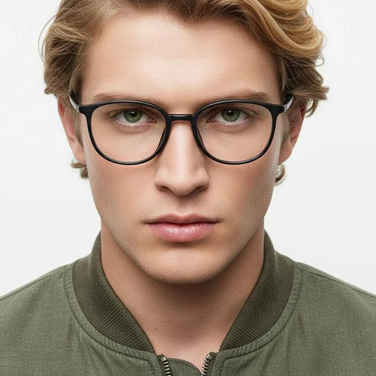 Gafas TR90 ovaladas negras #BS0620-0312