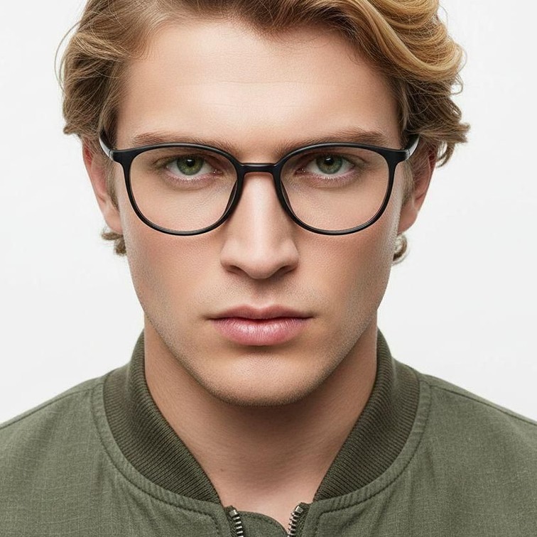 Oval Black TR90 Glasses #BS0620-0312