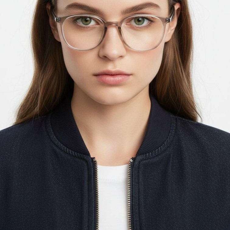 Oval Gray TR90 Glasses #BS0620-0313