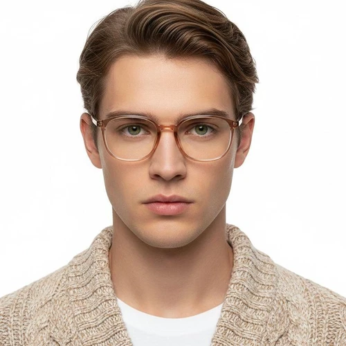 Rectangular Pink TR90 Glasses #BS0620-0315