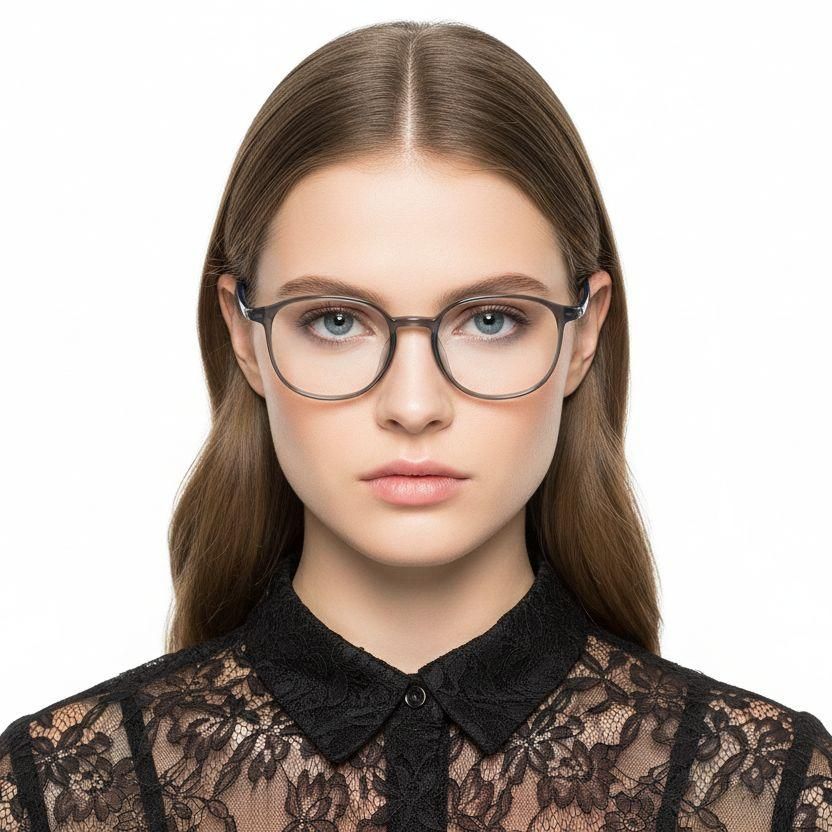 Rechteckige grüne TR90-Brille #BS0620-0316