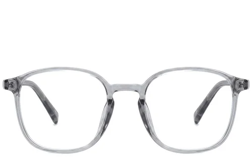 Lunettes rectangulaires grises TR90 #BS0620-0317
