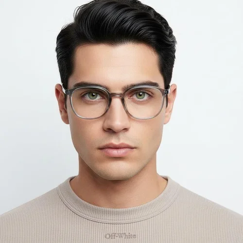 Lunettes rectangulaires grises TR90 #BS0620-0317