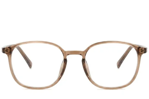 Lunettes rectangulaires marron TR90 #BS0620-0320