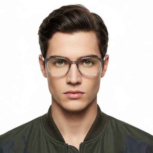 Lunettes rectangulaires grises TR90 #BS0620-0322