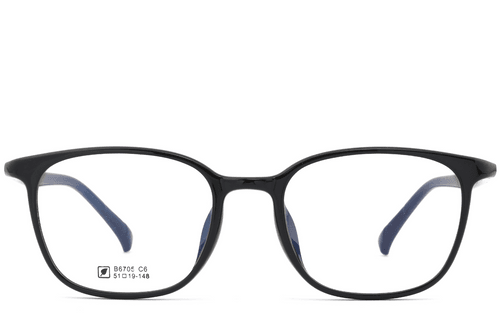 Lunettes rectangulaires noires TR90 #BS0620-0324