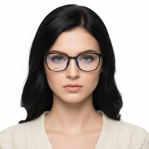 Lunettes rectangulaires noires TR90 #BS0620-0324