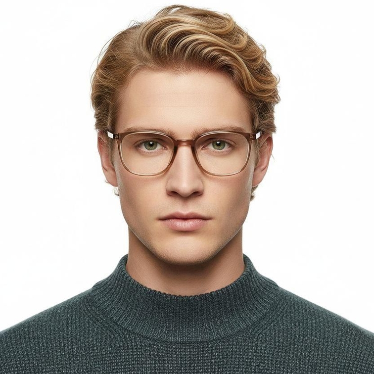 Rectangular Brown TR90 Glasses #BS0620-0325