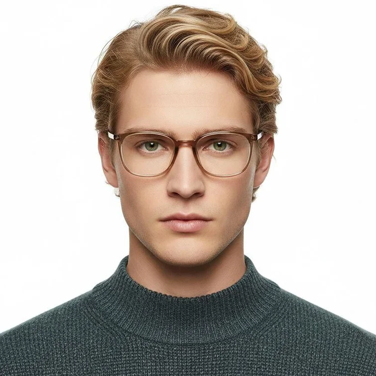 Rectangular Brown TR90 Glasses #BS0620-0325