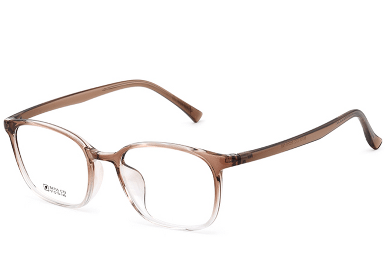 Lunettes rectangulaires marron TR90 #BS0620-0326