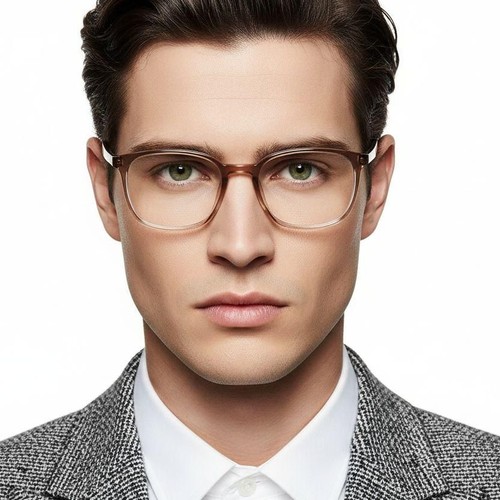 Rectangular Brown TR90 Glasses #BS0620-0326