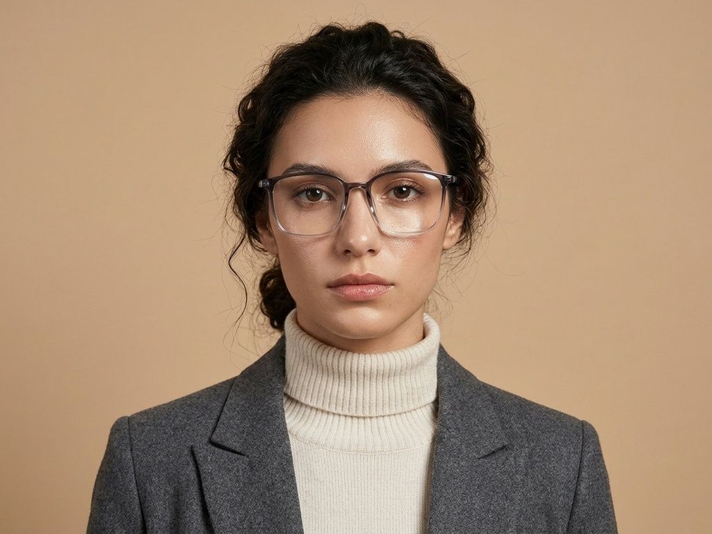 Lunettes rectangulaires grises TR90 #BS0620-0329