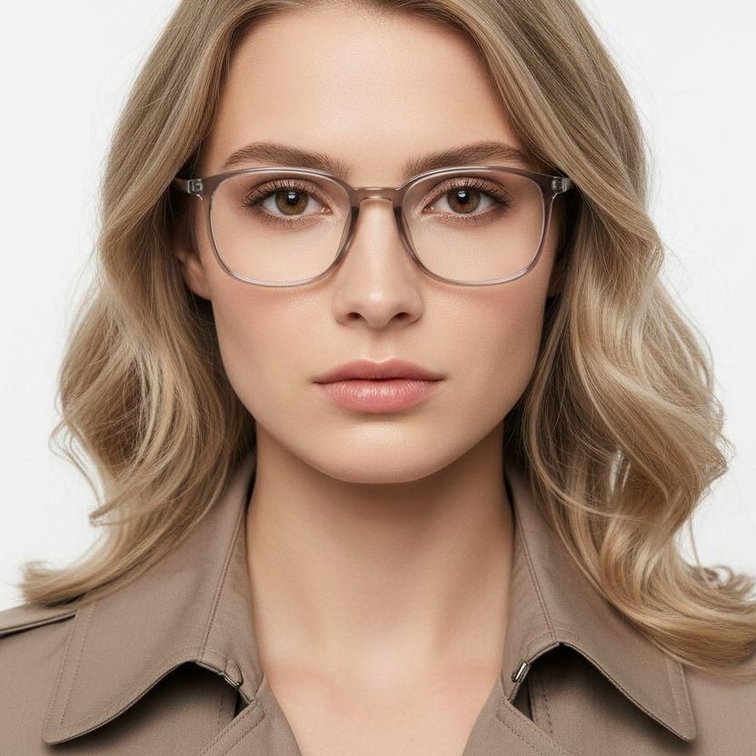Rectangular Gray TR90 Glasses #BS0620-0333