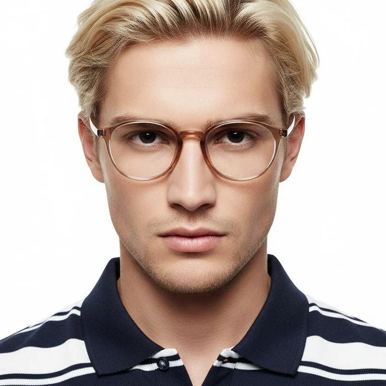 Oval Brown TR90 Glasses #BS0620-0335