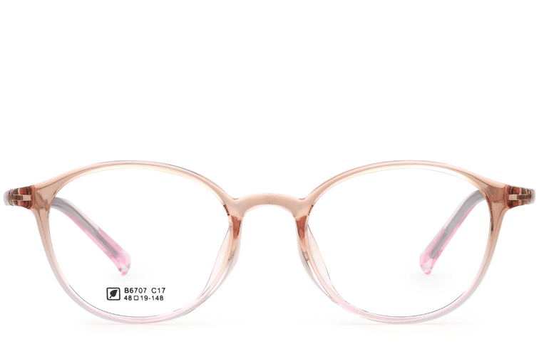 Oval Pink TR90 Glasses #BS0620-0336