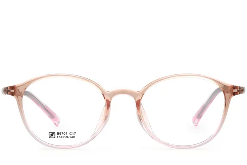 Lunettes ovales roses TR90 #BS0620-0336